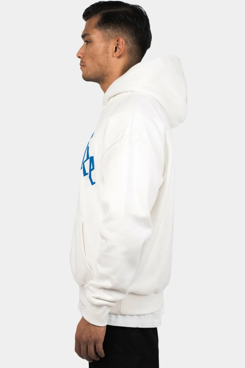 Hoodie<Dropsize Heavy Oversize Puffer Print Hoodie Washed White