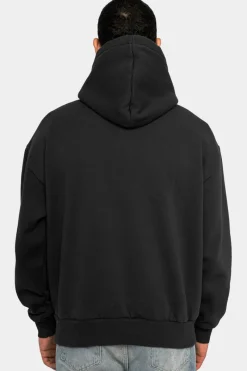 Hoodie<Dropsize Heavy Oversize Puffer Print Hoodie Washed Black