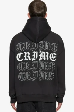 Hoodie<Dropsize Heavy Oversize Quadcrime Hoodie Black