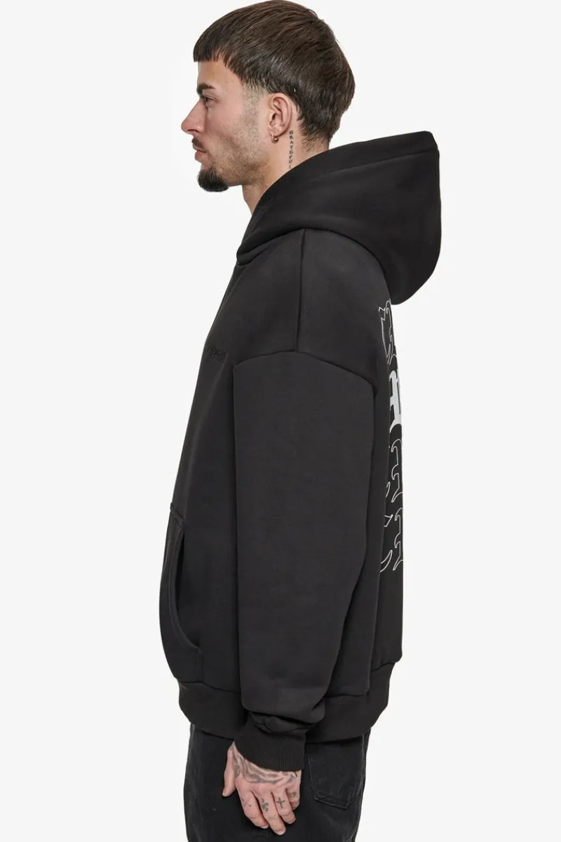 Hoodie<Dropsize Heavy Oversize Quadcrime Hoodie Black