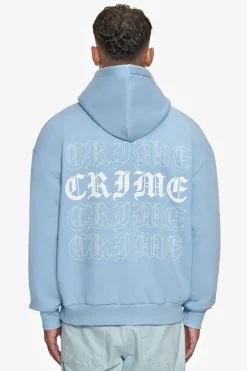 Hoodie<Dropsize Heavy Oversize Quadcrime Hoodie Baby Blue