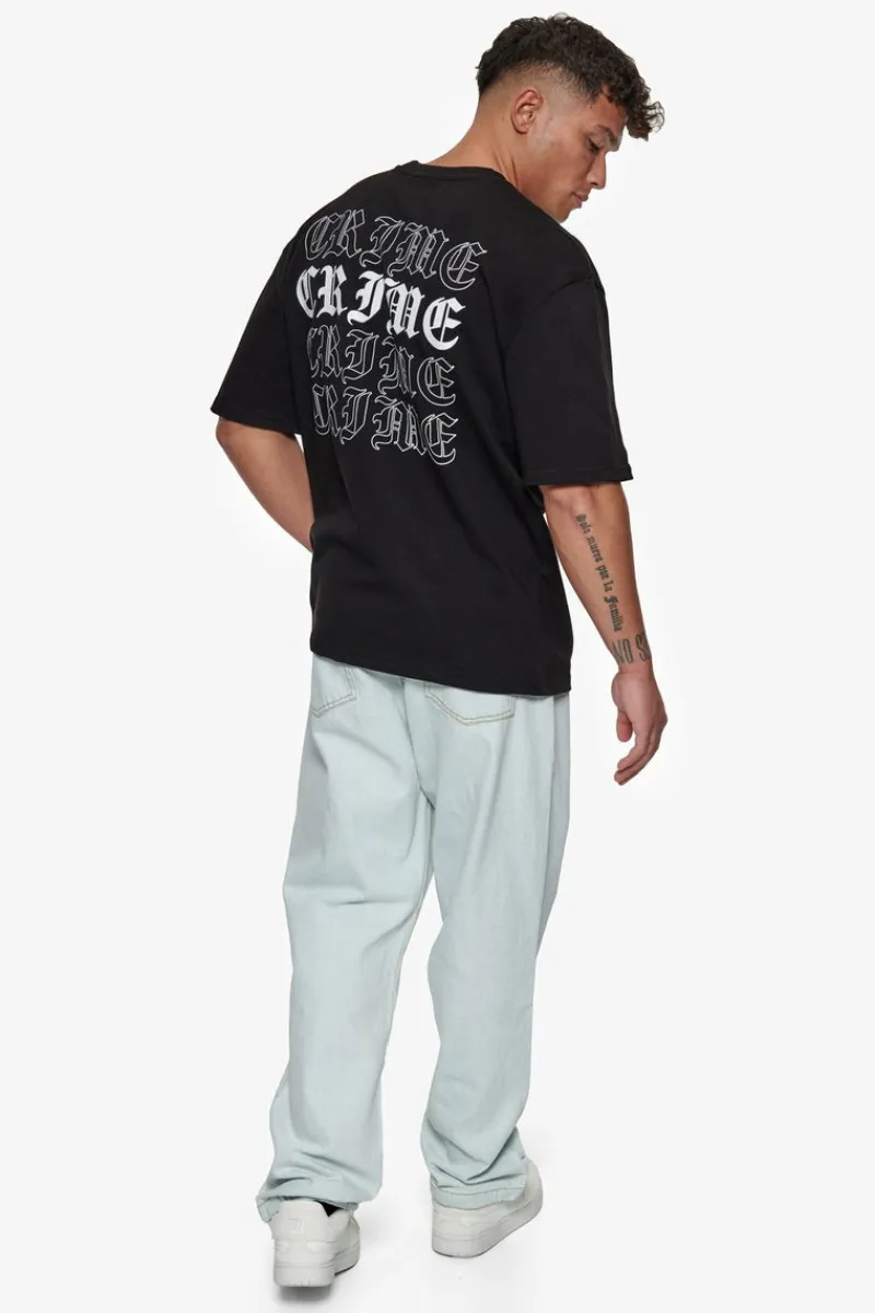 T-Shirt<Dropsize Heavy Oversize Quad Crime T-Shirt Black