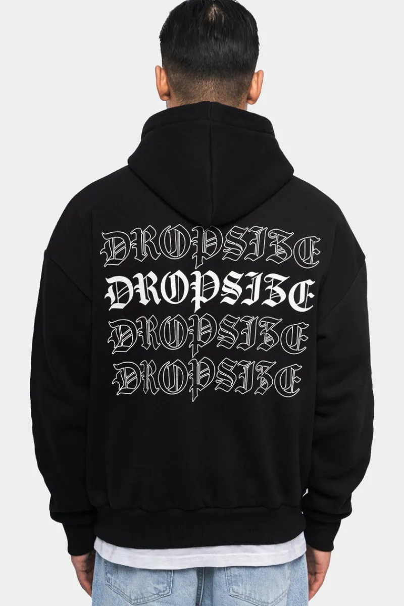 Hoodie<Dropsize Heavy Oversize Quatro Hoodie Black