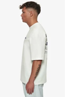 T-Shirt<Dropsize Heavy Oversize Quattro Hustle T-Shirt Cream