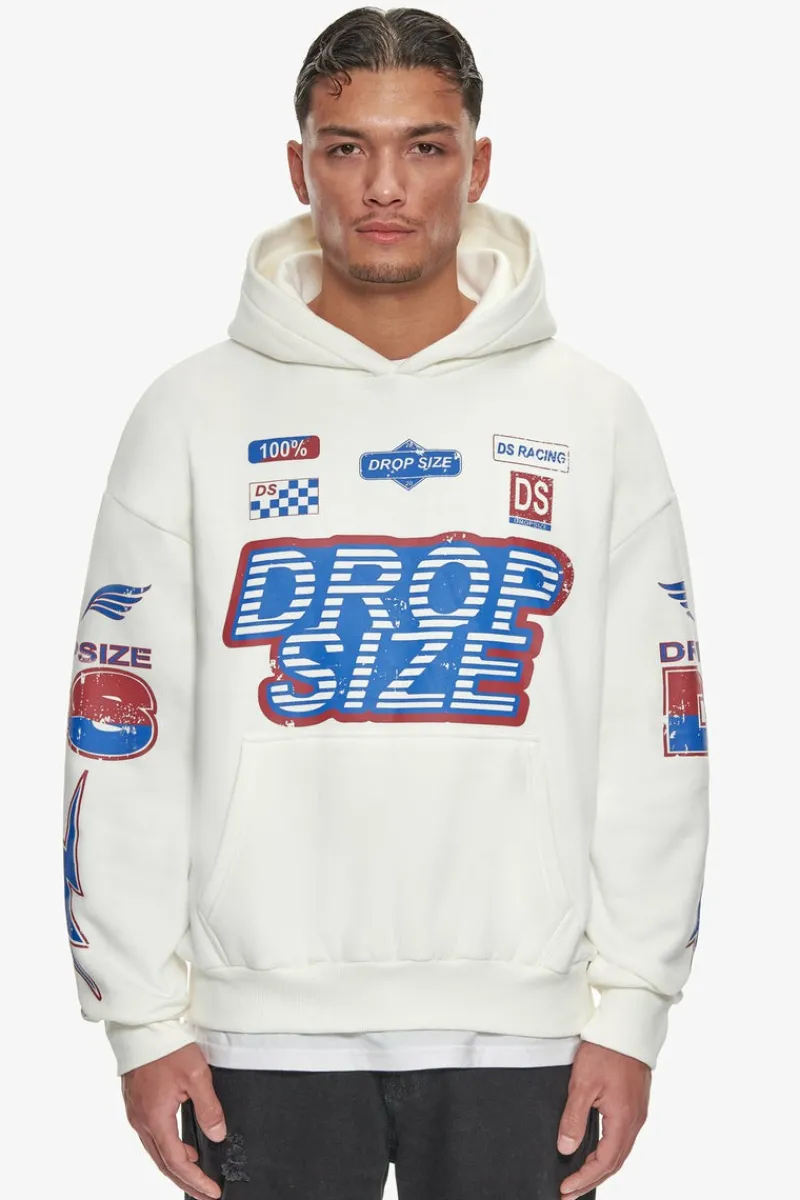 Hoodie<Dropsize Heavy Oversize Racing Hoodie Cream