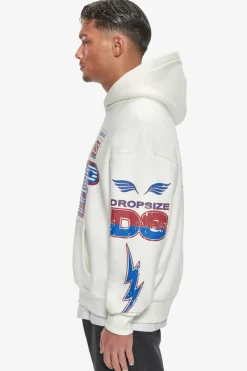 Hoodie<Dropsize Heavy Oversize Racing Hoodie Cream
