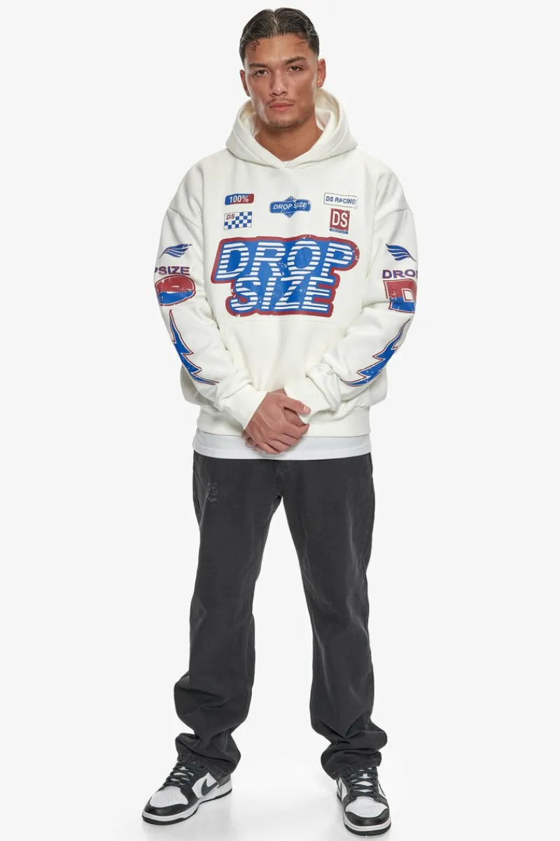 Hoodie<Dropsize Heavy Oversize Racing Hoodie Cream