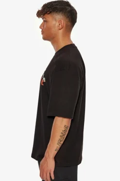 T-Shirt<Dropsize Heavy Oversize Rainbow T-Shirt Black