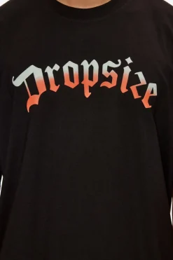 T-Shirt<Dropsize Heavy Oversize Rainbow T-Shirt Black