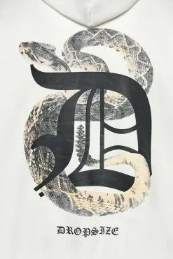 Hoodie<Dropsize Heavy Oversize Rattle Snake Hoodie Cream White