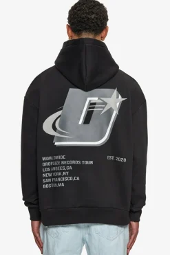 Hoodie<Dropsize Heavy Oversize Records Tour Hoodie Black