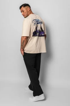 T-Shirt<Dropsize Heavy Oversize Riderz T-Shirt Coconut Milk