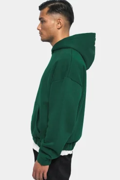Hoodie<Dropsize Heavy Oversize Rubber Patch Hoodie Green