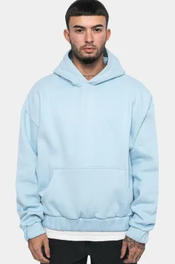 Hoodie<Dropsize Heavy Oversize Rubber Patch Hoodie Baby Blue