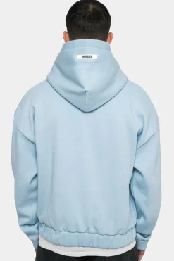 Hoodie<Dropsize Heavy Oversize Rubber Patch Hoodie Baby Blue