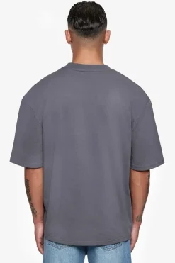 T-Shirt<Dropsize Heavy Oversize Rubber Patch T-Shirt Steel Grey