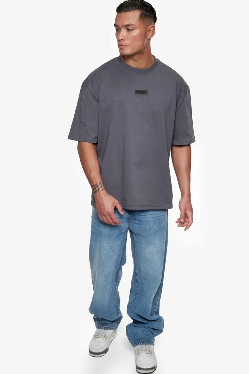 T-Shirt<Dropsize Heavy Oversize Rubber Patch T-Shirt Steel Grey