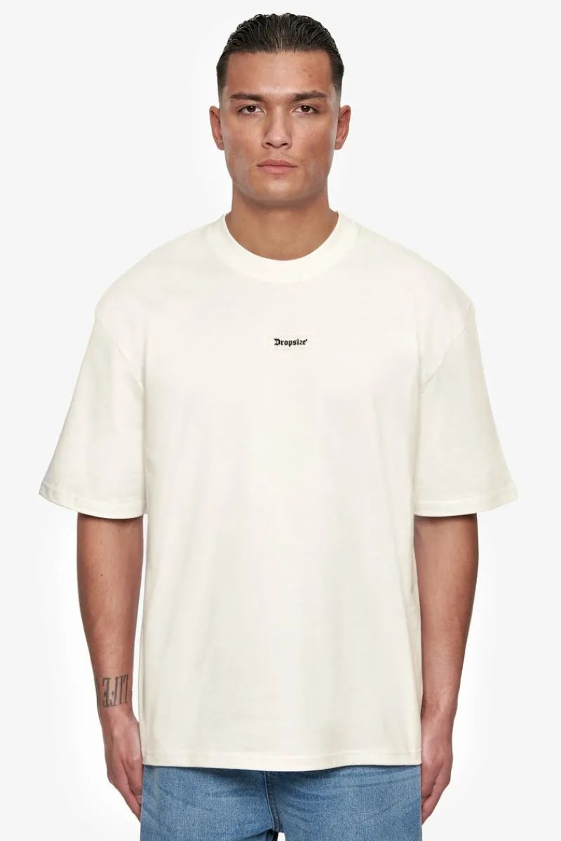 T-Shirt<Dropsize Heavy Oversize Rubber Patch T-Shirt Cream