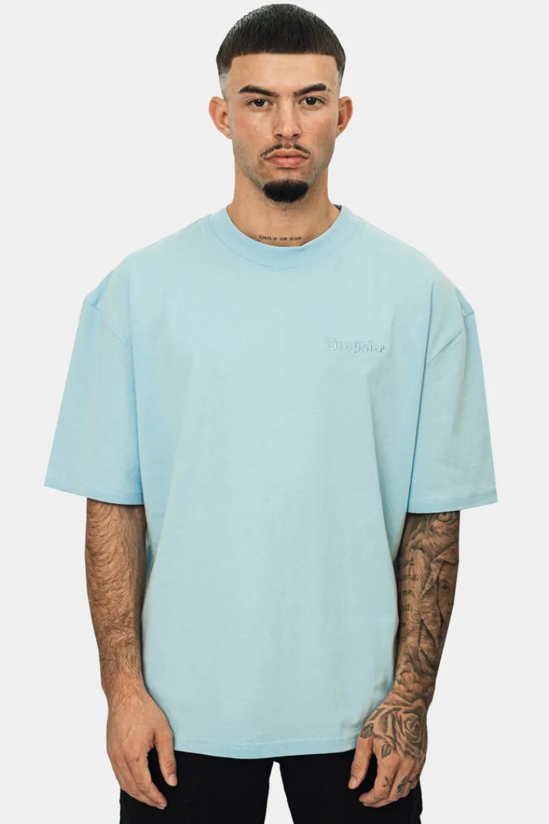 T-Shirt<Dropsize Heavy Oversize Scorpion Design T-Shirt Baby Blue