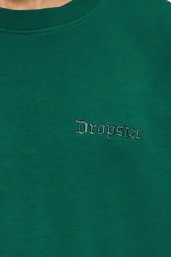 T-Shirt<Dropsize Heavy Oversize Silk Embo T-Shirt Green
