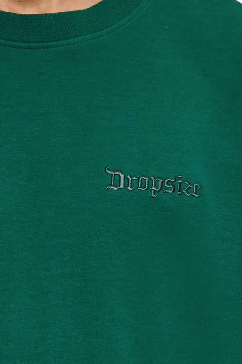 T-Shirt<Dropsize Heavy Oversize Silk Embo T-Shirt Green