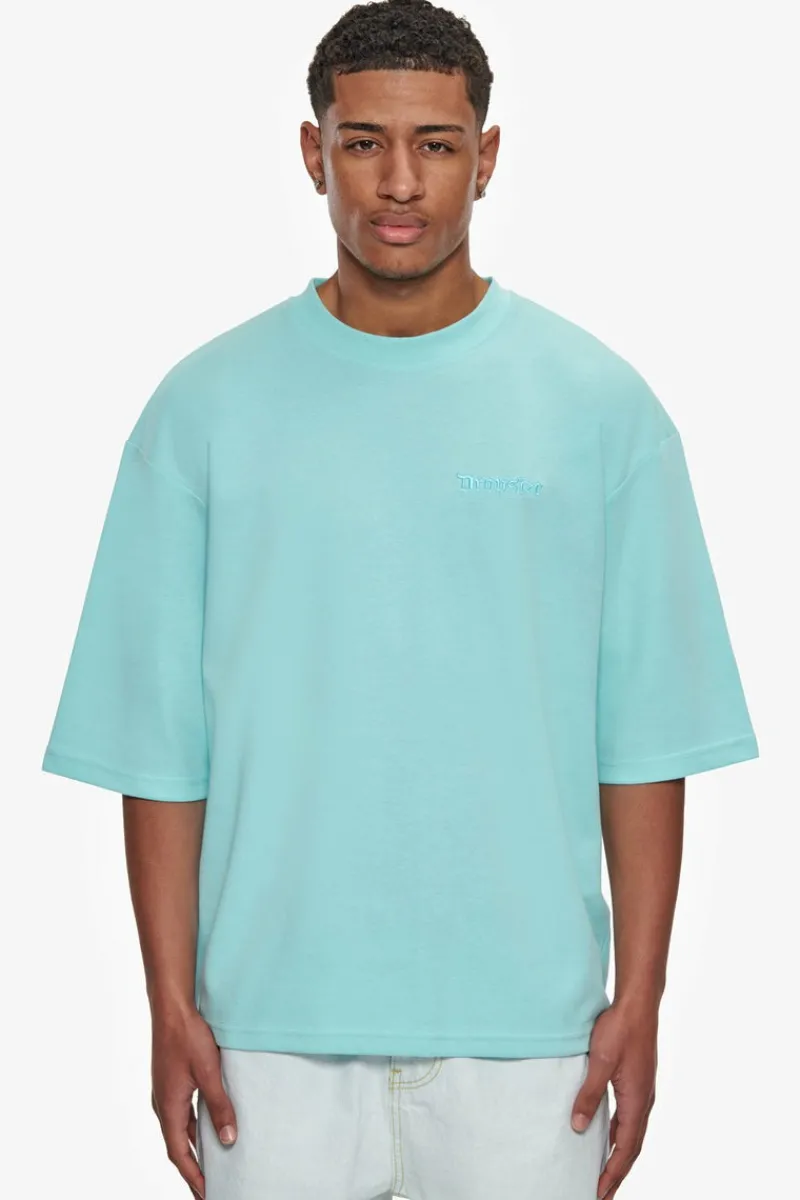 T-Shirt<Dropsize Heavy Oversize Silk Embo T-Shirt Turquoise
