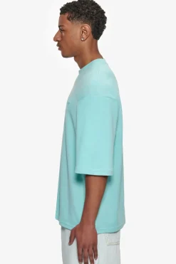 T-Shirt<Dropsize Heavy Oversize Silk Embo T-Shirt Turquoise