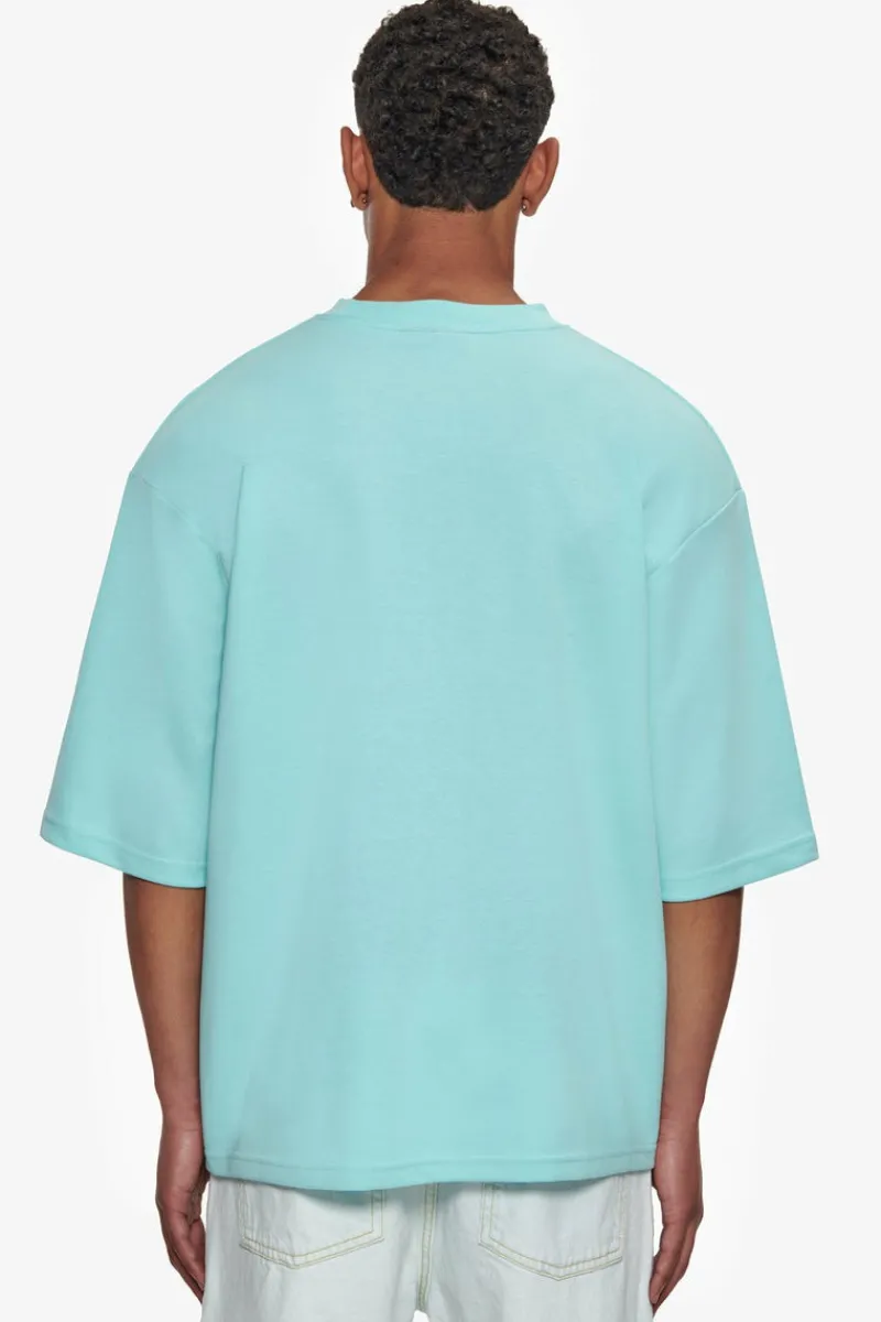 T-Shirt<Dropsize Heavy Oversize Silk Embo T-Shirt Turquoise