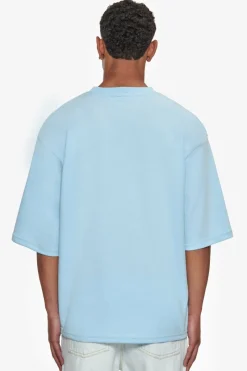 T-Shirt<Dropsize Heavy Oversize Silk Embo T-Shirt Baby Blue