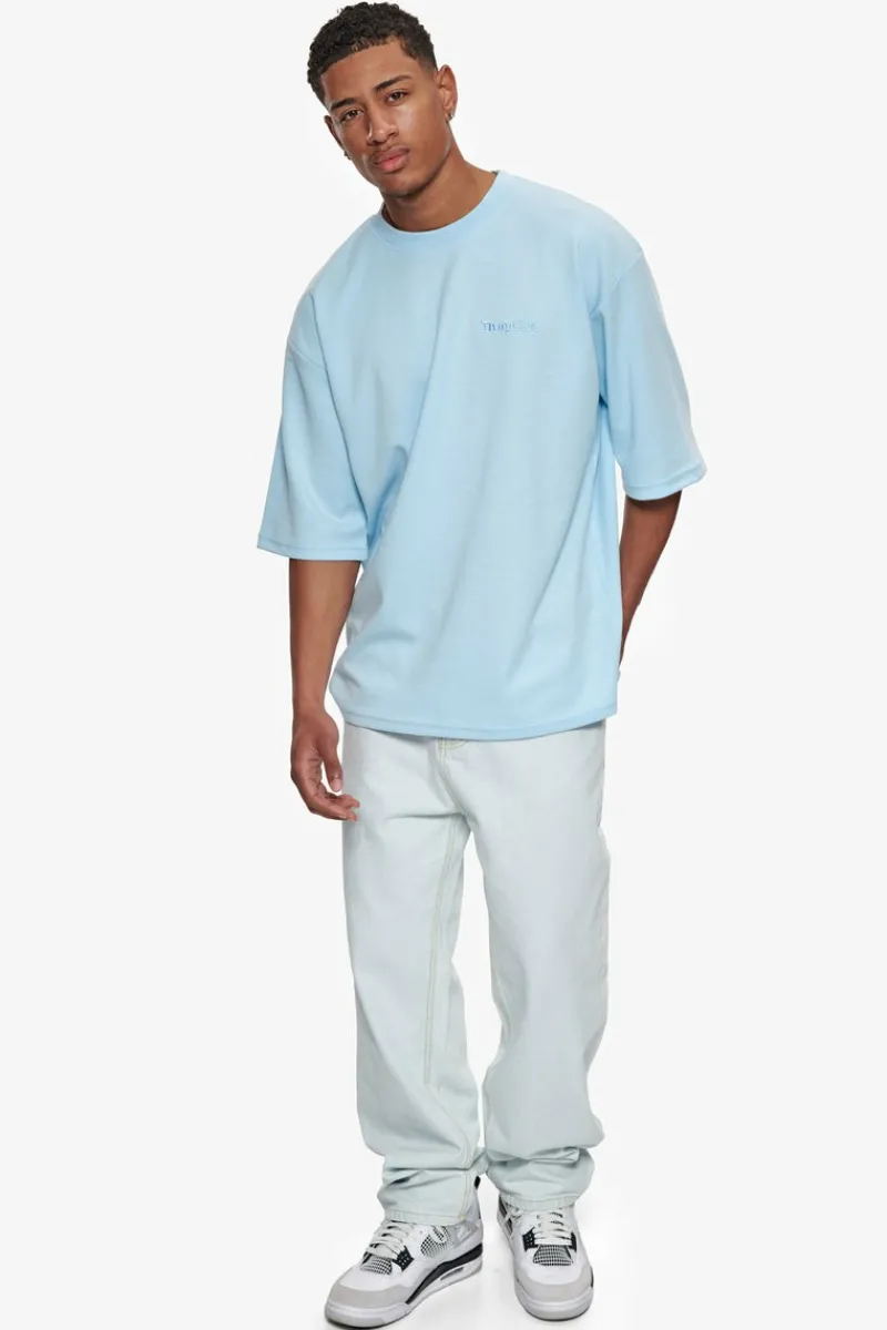 T-Shirt<Dropsize Heavy Oversize Silk Embo T-Shirt Baby Blue