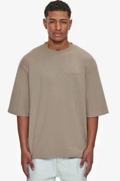 T-Shirt<Dropsize Heavy Oversize Silk Embo T-Shirt Simply Taupe