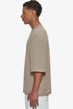 T-Shirt<Dropsize Heavy Oversize Silk Embo T-Shirt Simply Taupe