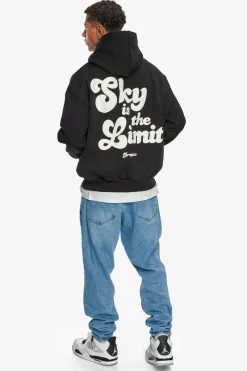 Hoodie<Dropsize Heavy Oversize Sky Is The Limit Hoodie Black