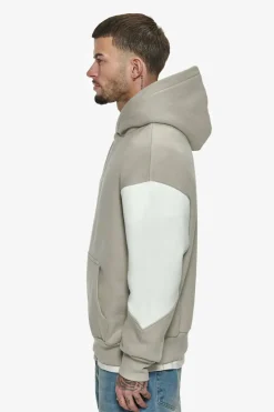 Hoodie<Dropsize Heavy Oversize Split Colour V2 Hoodie Stone