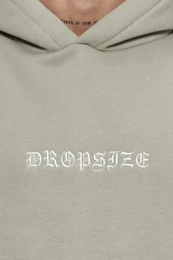 Hoodie<Dropsize Heavy Oversize Split Colour V2 Hoodie Stone