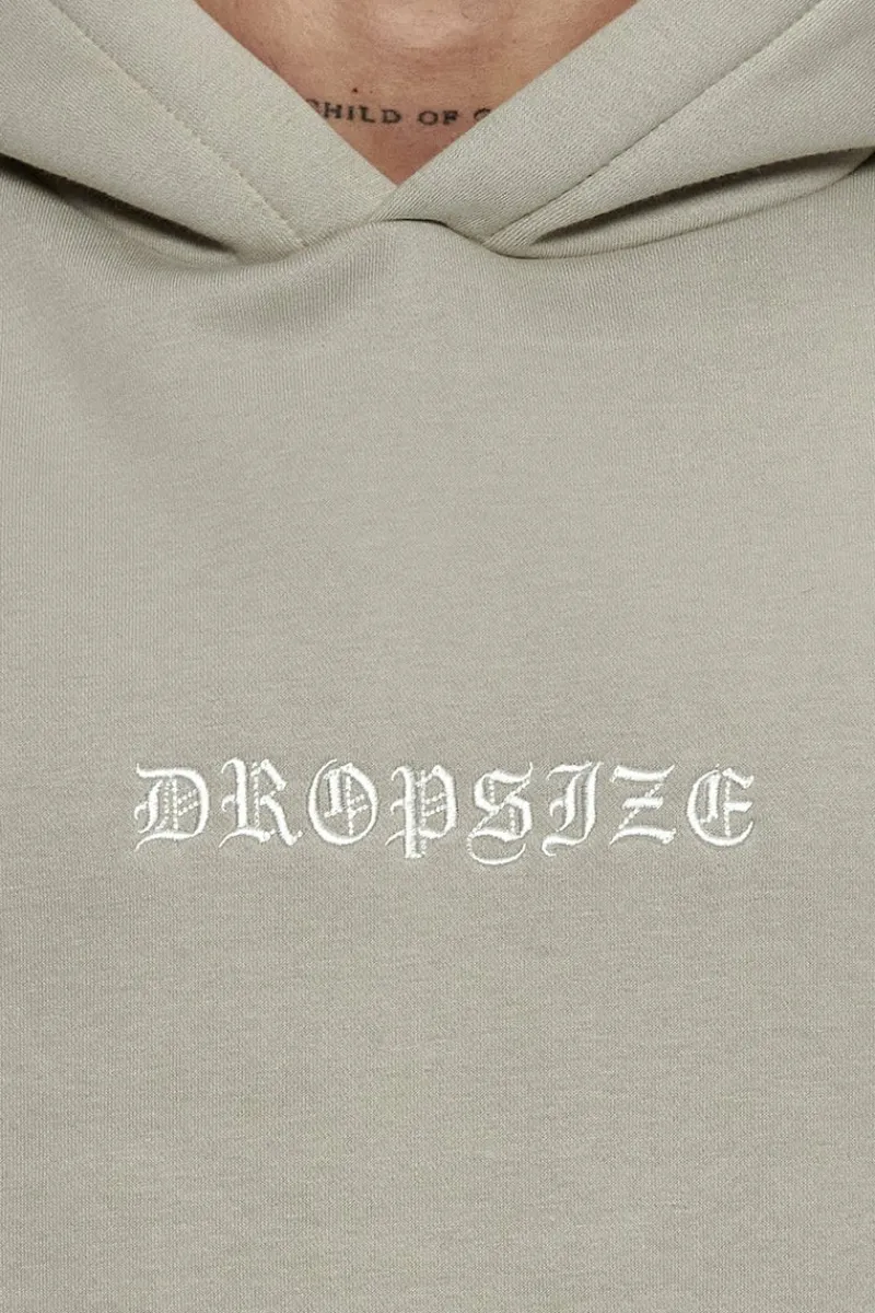 Hoodie<Dropsize Heavy Oversize Split Colour V2 Hoodie Stone