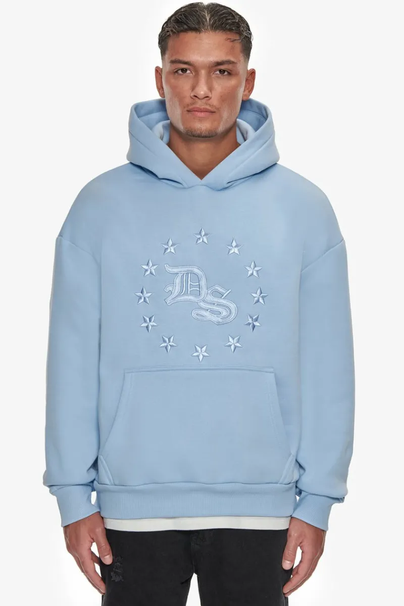 Hoodie<Dropsize Heavy Oversize Star Circle Hoodie Baby Blue