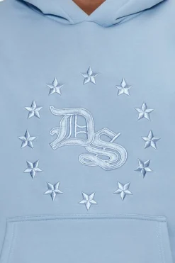 Hoodie<Dropsize Heavy Oversize Star Circle Hoodie Baby Blue