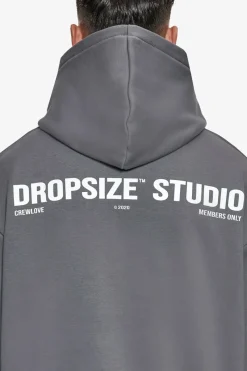 Hoodie<Dropsize Heavy Oversize Studio Hoodie Grey / White