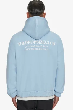 Zipper<Dropsize Heavy Oversize Tdc Zip-Hoodie Baby Blue