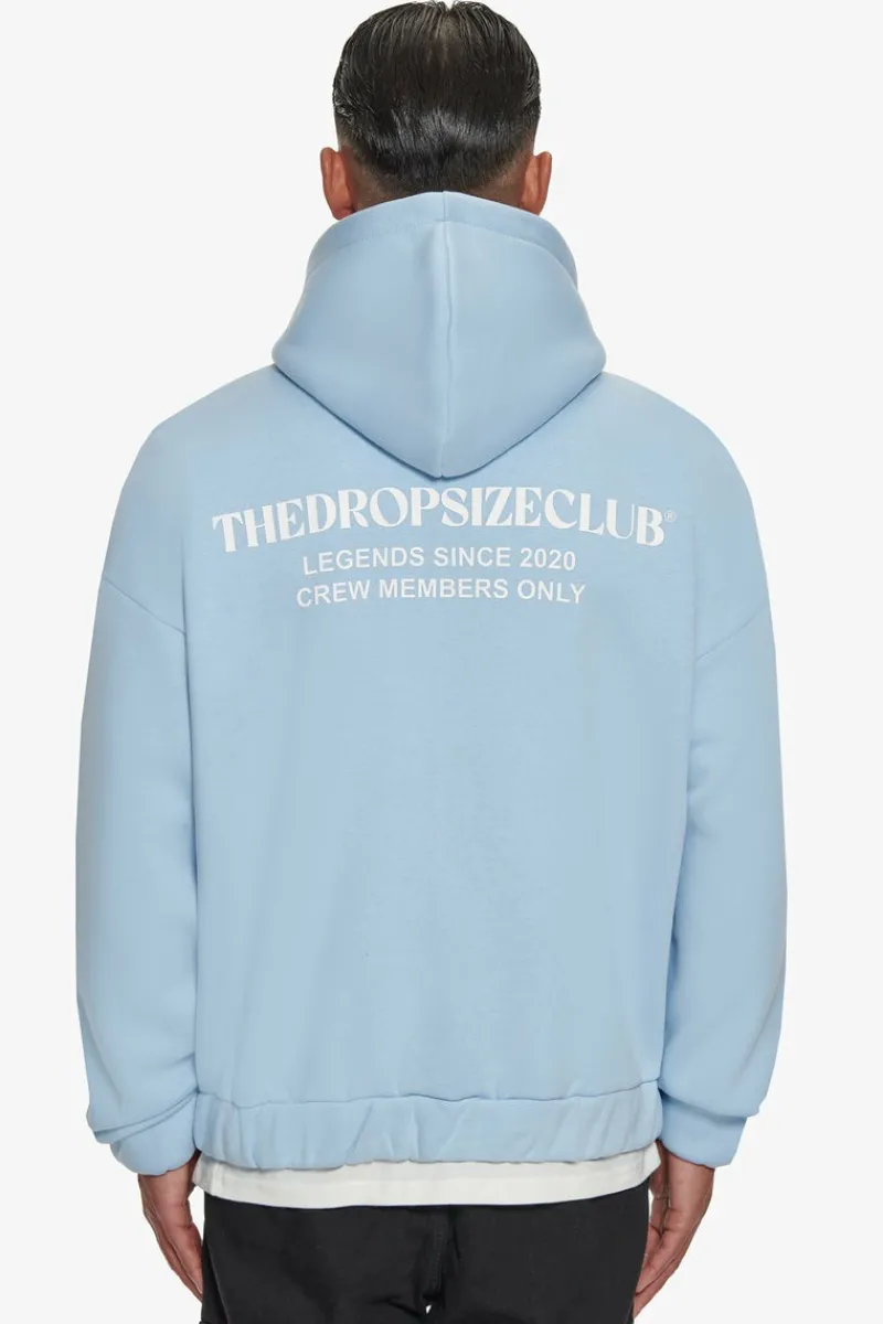 Zipper<Dropsize Heavy Oversize Tdc Zip-Hoodie Baby Blue