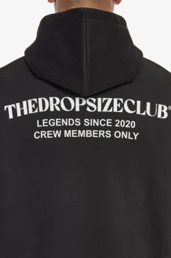 Zipper<Dropsize Heavy Oversize Tdc Zip-Hoodie Black