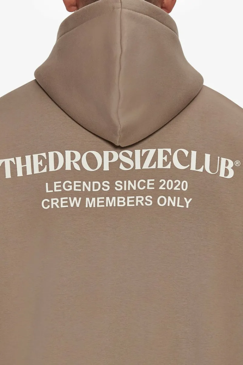 Zipper<Dropsize Heavy Oversize Tdc Zip-Hoodie Silver Mink