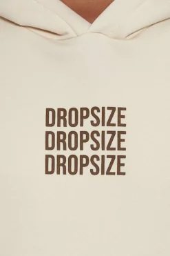 Hoodie<Dropsize Heavy Oversize Triple Logo Hoodie Coconut Milk