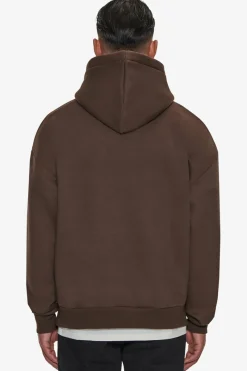 Hoodie<Dropsize Heavy Oversize Triple Logo Hoodie Chocolate Brown