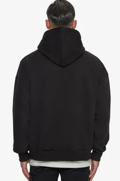 Hoodie<Dropsize Heavy Oversize Triple Logo Hoodie Black
