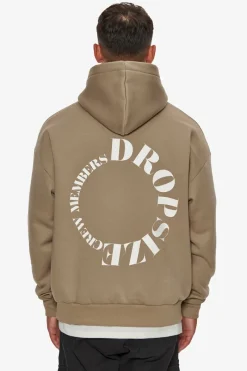 Hoodie<Dropsize Heavy Oversize V2 Circle Hoodie Silver Mink