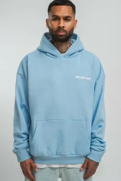 Hoodie<Dropsize Heavy Oversize V2 Cirlce Hoodie Baby Blue