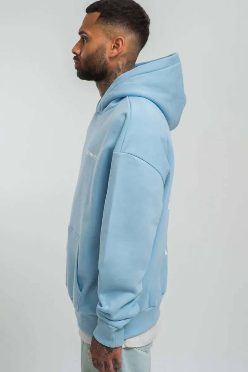 Hoodie<Dropsize Heavy Oversize V2 Cirlce Hoodie Baby Blue