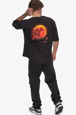 T-Shirt<Dropsize Heavy Oversize V2 Moon T-Shirt Black
